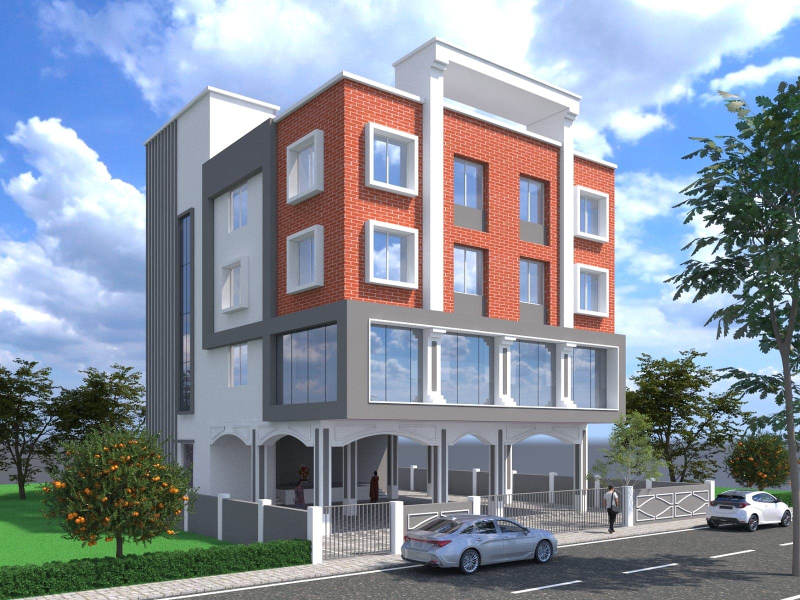 Compact Apartment Building